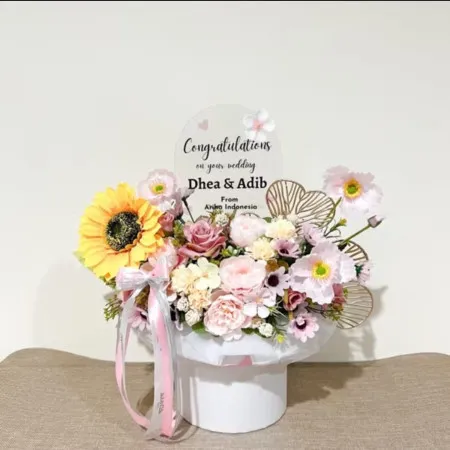 Bloom Box Akrilik Ucapan Wedding Ragunan